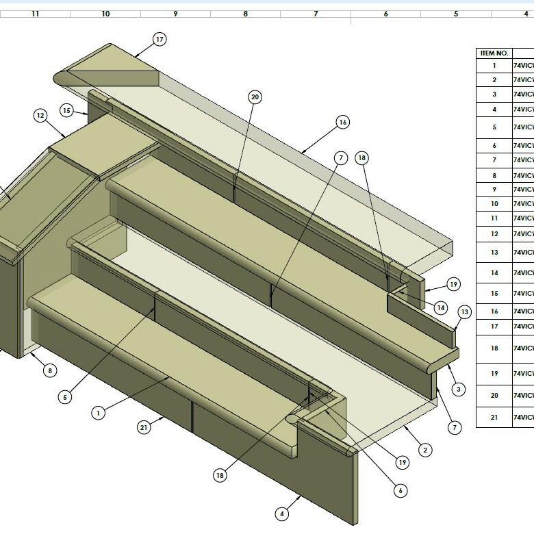 Custom Designs measured and supplied to suit your needs.